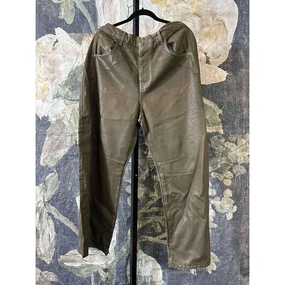 New Free People We The Free Good Luck Coated Jeans Size 31