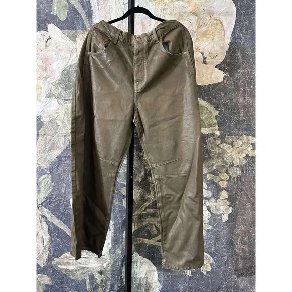 New Free People We The Free Good Luck Coated Jeans Size 31