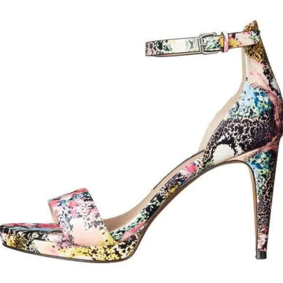 NEW French Connection Multi-colored Nata Dress Sandals Sz 10
