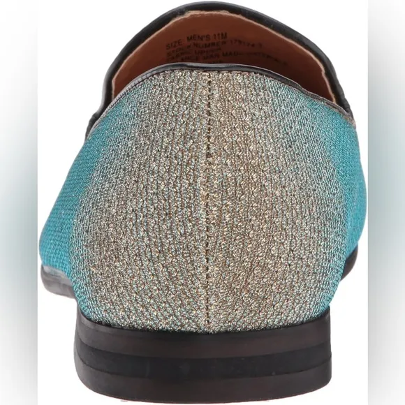 NEW Giorgio Brutini Collide Loafers two-toned Gold/Iridescent Sz 12
