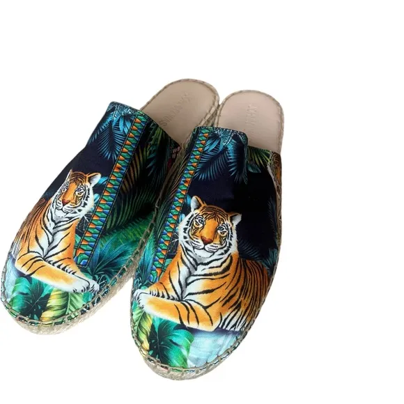 NEW IN BOX Johnny Was TIGRES MULE ESPADRILLE SIZE 9.5