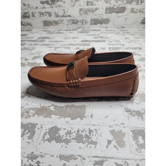 NEW IN BOX Tommy Hilfiger Attle Brown Loafers Men s 10.5