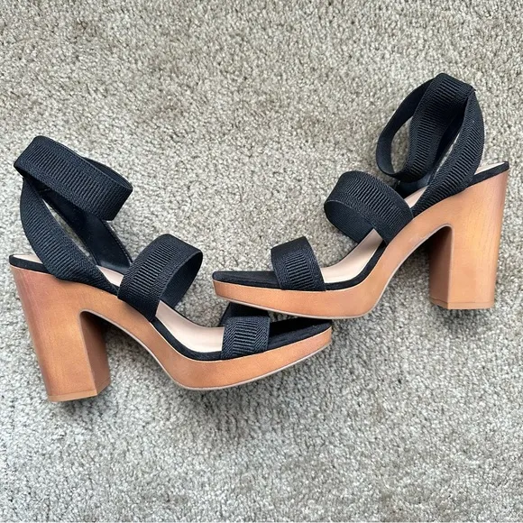 New INC International Concepts $89 Roesiaf Platform Block Heel Sandals Size 10