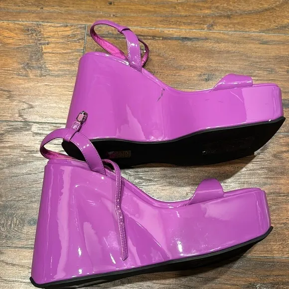 NEW! Jeffery Campbell Exhilharate Platform Wedge Sandal - Size 9