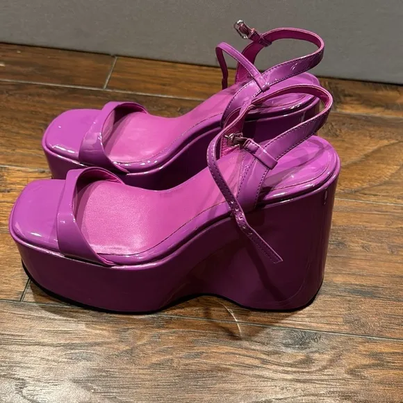 NEW! Jeffery Campbell Exhilharate Platform Wedge Sandal - Size 9