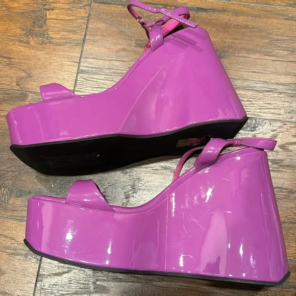 NEW! Jeffery Campbell Exhilharate Platform Wedge Sandal - Size 9