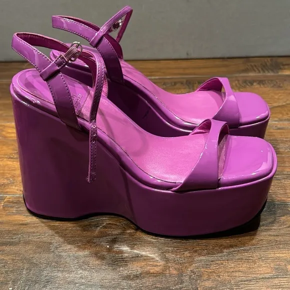 NEW! Jeffery Campbell Exhilharate Platform Wedge Sandal - Size 9