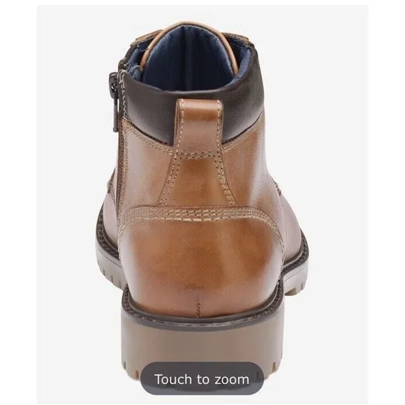 new johnston murphy shoes Big Boys Youth Boots Sz 6 M Leather Brown