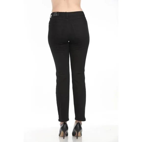NEW JOSEPH RIBKOFF classic straight denim jean in black