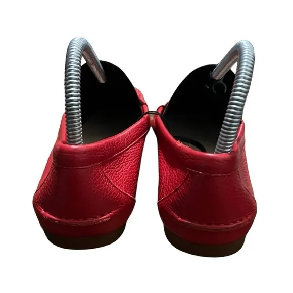 NEW Kate Spade Corrie Red Leather Women's Flat Slip On Loafers Size 6.5