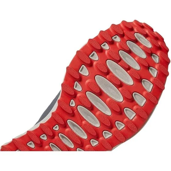 NEW KEEN Zionic Waterproof Mens Hiking Shoes (Steel Grey/Poppy Red) Size 13