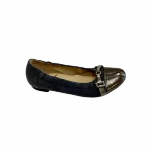 NEW LALISA women's chloe flats in dark grey suede