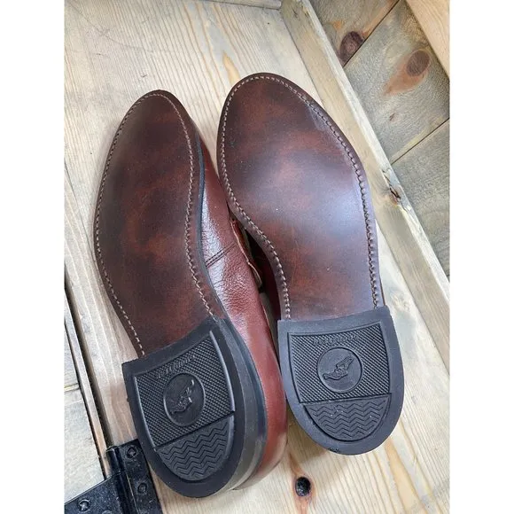NEW Leather Classics Goodyear Penny Loafers Tan Brown 7D USA Made
