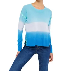 NEW LISA TODD color me happy top in ice combo