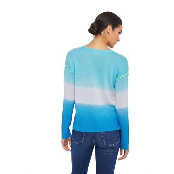 NEW LISA TODD color me happy top in ice combo