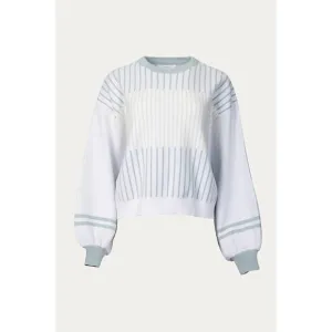 NEW LUCCA hygea slouchy striped sweater in age