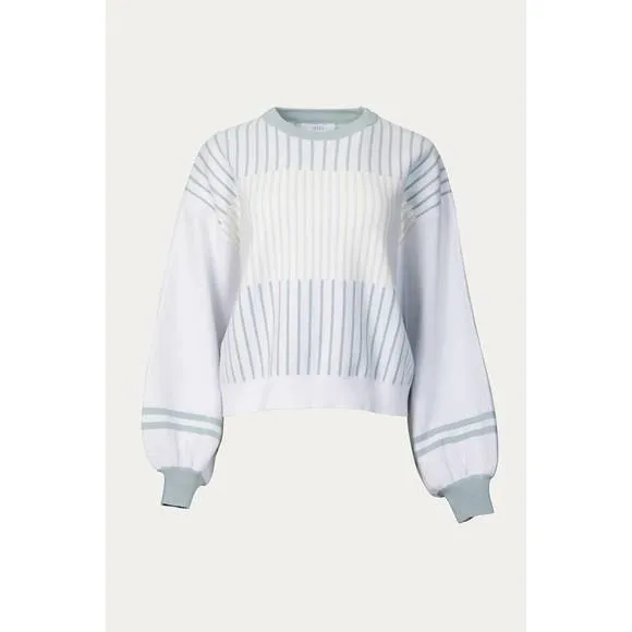 NEW LUCCA hygea slouchy striped sweater in age