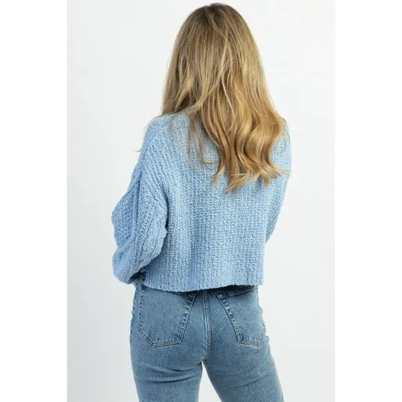 NEW MABLE fairytale cableknit sweater in baby blue