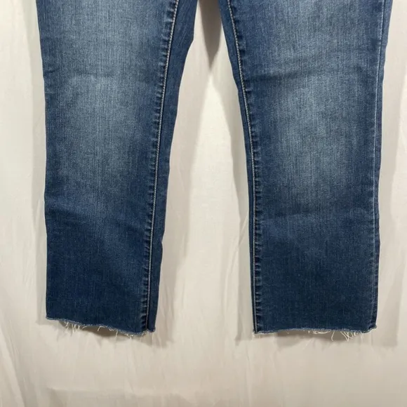 NEW Madewell [‎ 25 ] Cali Demi-Boot Raw-Hem Jeans in Preston Blue