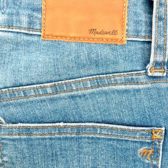 NEW! Madewell Cali Demi Boot Button Front Jeans Distressed Frayed Hem SZ 23