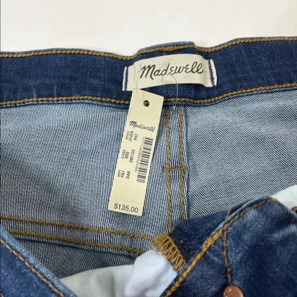 NEW Madewell Cali Demi-Boot Cropped Jeans Size 37P