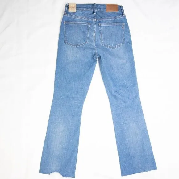 NEW Madewell‎ Cali Demi-Boot Jeans in Bronson Wash: Button-Front, size 25