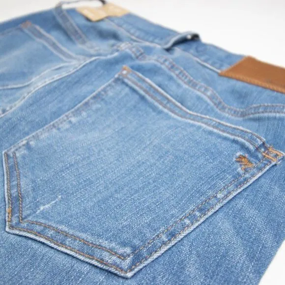 NEW Madewell‎ Cali Demi-Boot Jeans in Bronson Wash: Button-Front, size 25