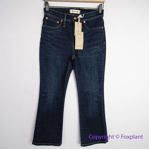 NEW Madewell Petite Cali Demi-Boot Jeans in Larkspur Wash,‎ 27S