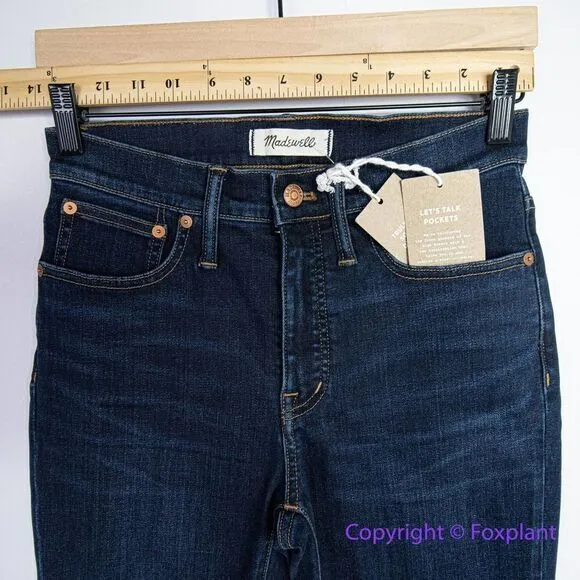 NEW Madewell Petite Cali Demi-Boot Jeans in Larkspur Wash,‎ 27S