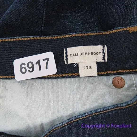 NEW Madewell Petite Cali Demi-Boot Jeans in Larkspur Wash,‎ 27S