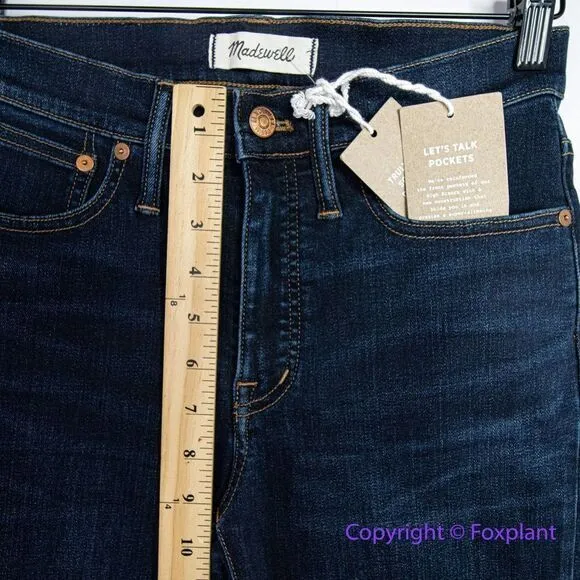 NEW Madewell Petite Cali Demi-Boot Jeans in Larkspur Wash,‎ 27S