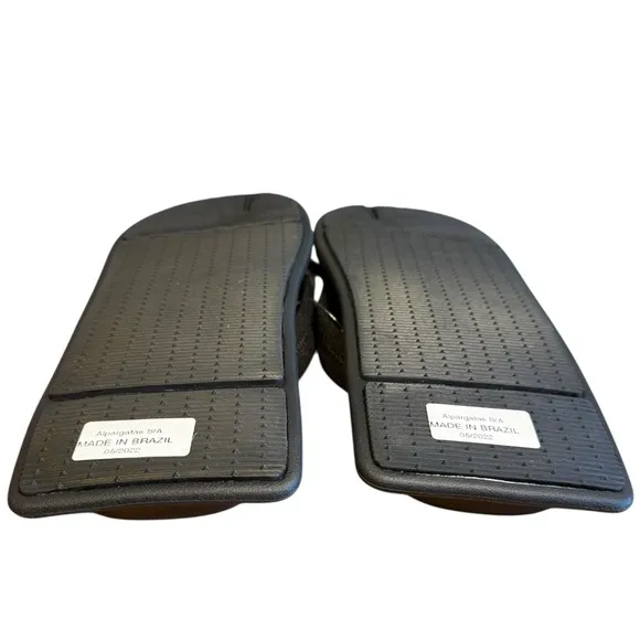 New Market Havaianas Heat Reactive Flat top Sandals Black. Unisex 9/10M 11/12W.