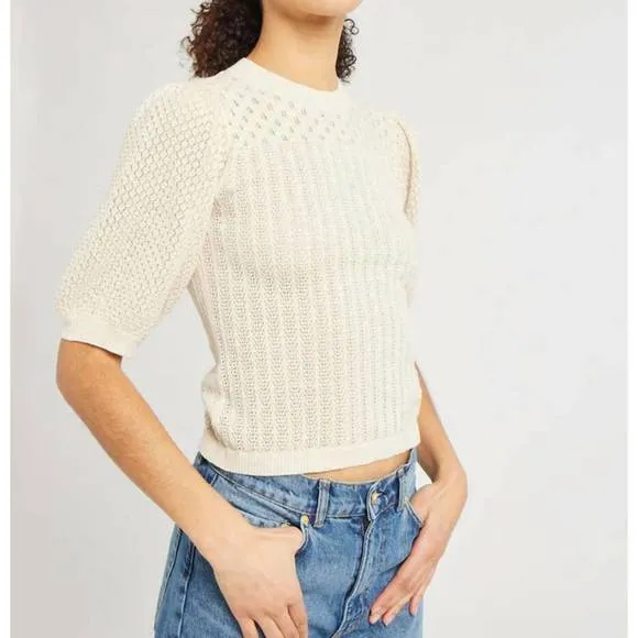 NEW MILLE lola pullover sweater in ivory