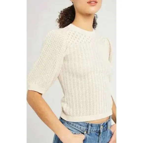 NEW MILLE lola pullover sweater in ivory