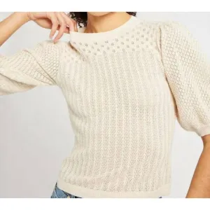 NEW MILLE lola pullover sweater in ivory