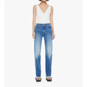 NEW MOTHER petites the lil kick it jeans in bitchin