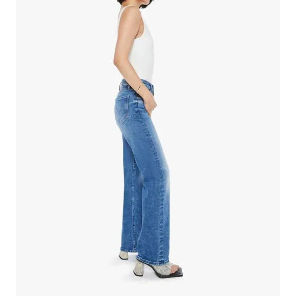 NEW MOTHER petites the lil kick it jeans in bitchin