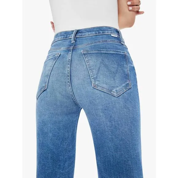 NEW MOTHER petites the lil kick it jeans in bitchin