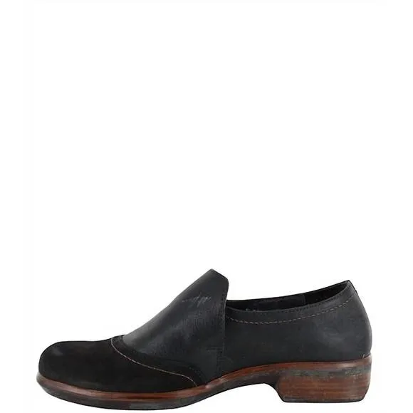 NEW NAOT women's angin mixed leather loafers in black
