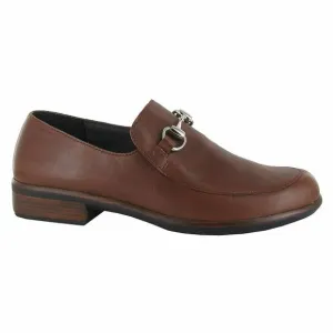 NEW NAOT women's bentu loafers in soft chestnut leather