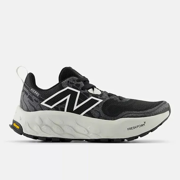 NEW NEW BALANCE women Wide Width Fresh Foam X Hierro V8 Trail Sneakers black 252