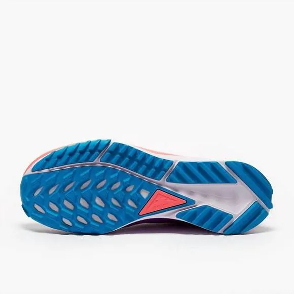 NEW NIKE men's react pegasus trail 4 sneaker in black/magic ember-purple