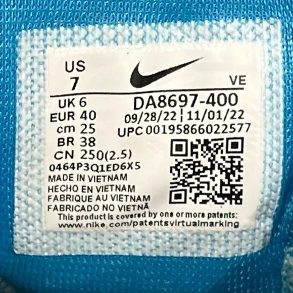 NEW Nike Pegasus Trail 3 Sneakers size 40 EU Unisex Blue