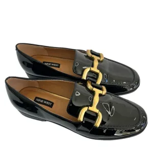 New Nine West Lilma Loafer Black patent leather size 8.5 women’s Shoes Flats