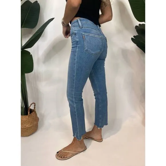 NEW PAIGE cindy straight leg jeans in mel