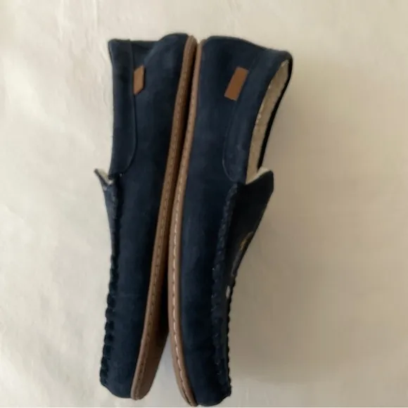 New Polo Ralph Lauren Collins Apre Ski Bear Suede Loafers Faux Fur Lining