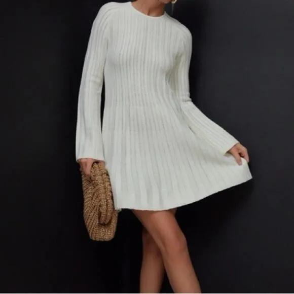 New POMANDER PLACE Ivory Adi Knit Dress medium