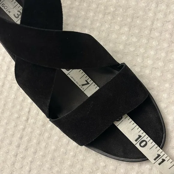 NEW! rag &amp; bone MARI Black Suede Leather Block Heels Ankle Strap Sandals 41/11