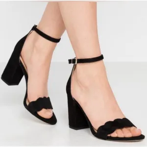 NEW Sam Edelman Odila Scalloped Suede High Heels Size 9