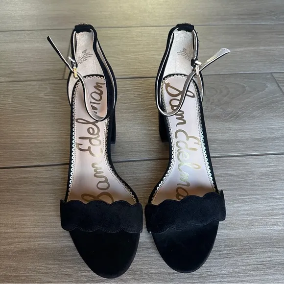 NEW Sam Edelman Odila Scalloped Suede High Heels Size 9